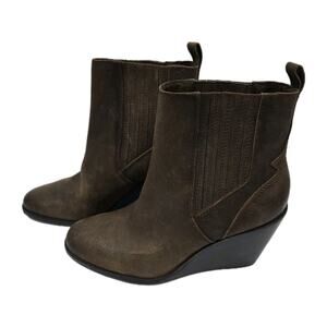 Lucky Brand Wilano Womens Boots Brown Leather Size 9.5M